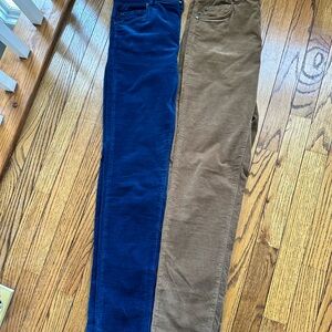 McLaughlin Women's Blue velvet skinny Pants